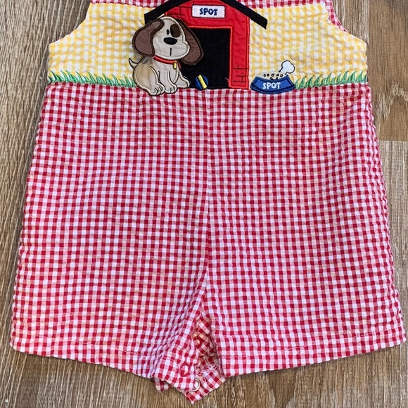 Puppy gingham romper - Picture 5 of 5